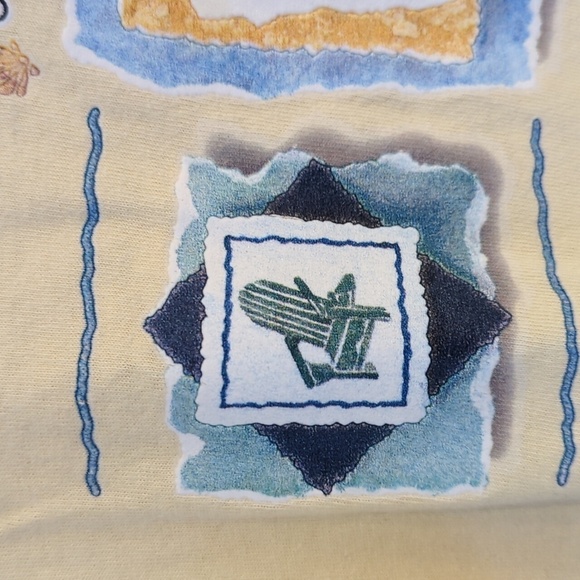 Anvil St Augustine Florida Vintage shirt XL Light Yellow Lynn Norton Parker y2k - Picture 5 of 10